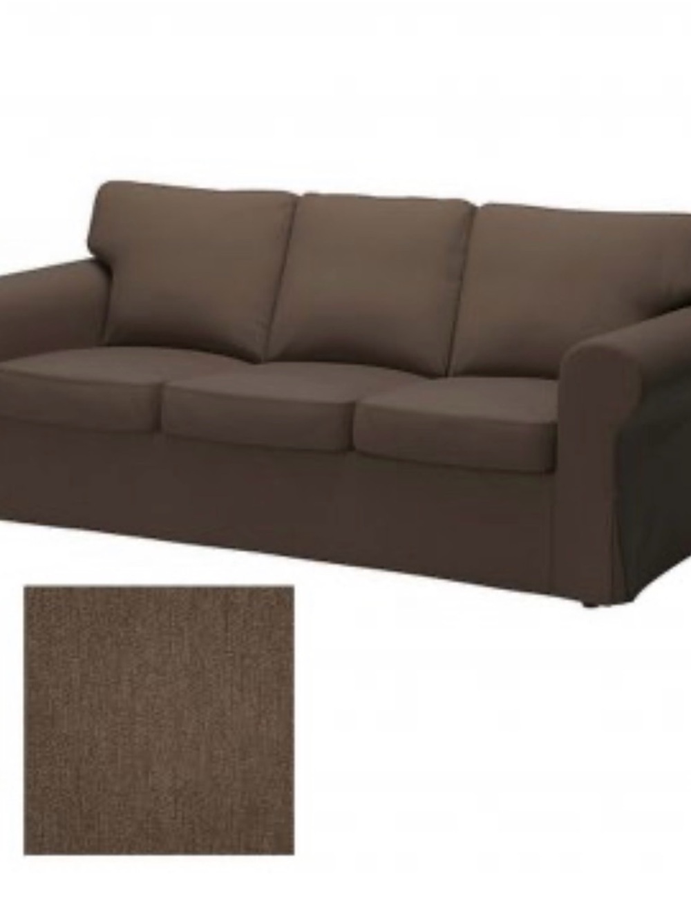 Ektorp Jonsboda Brown 3 Seater Slipcover